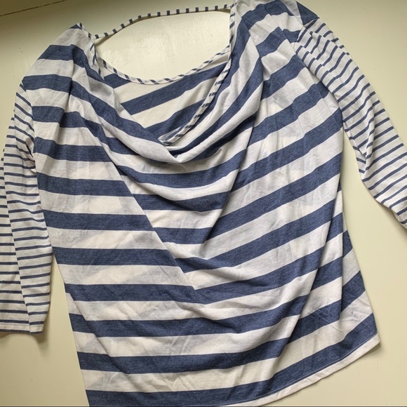 Boat Neck shirt with slouchy open back - Picture 2 of 4